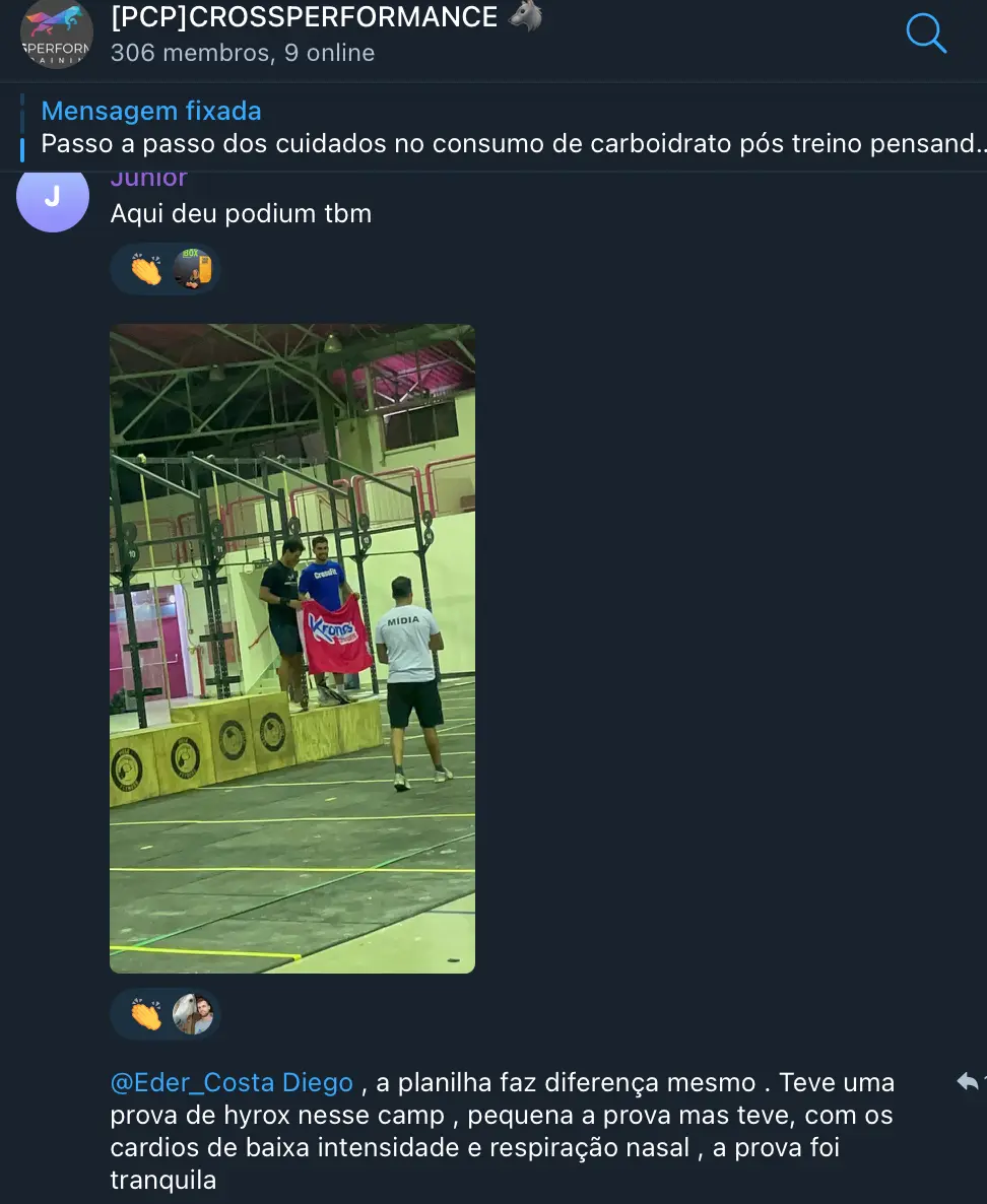 Depoimento de atleta CrossPerformance