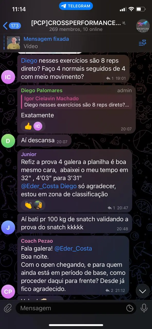 Depoimento de atleta CrossPerformance