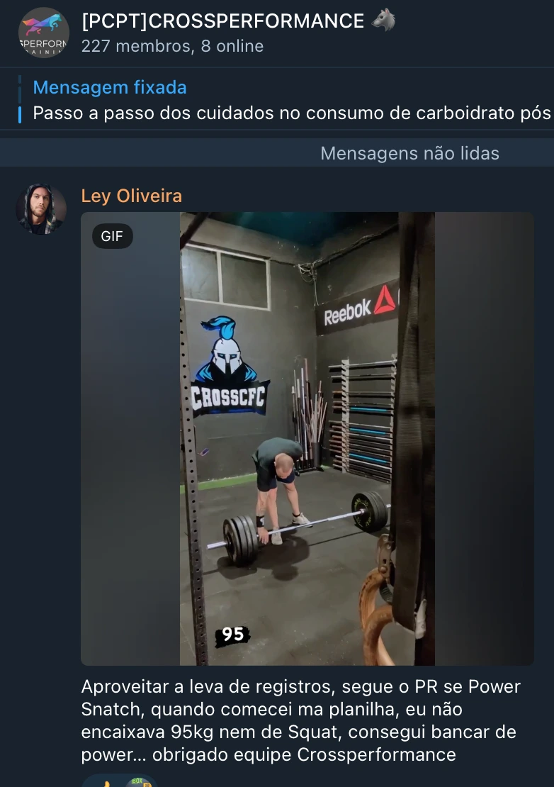 Depoimento de atleta CrossPerformance