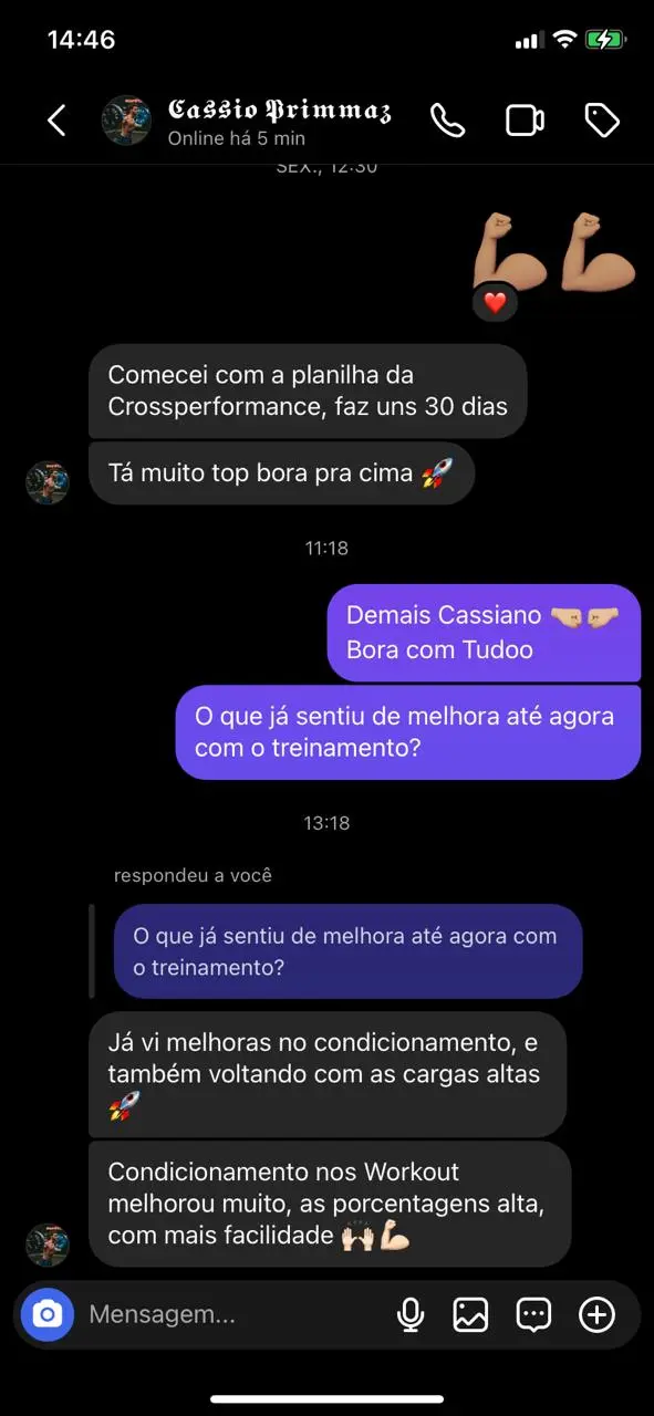 Depoimento de atleta CrossPerformance